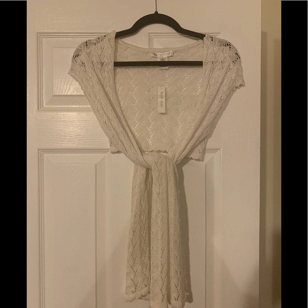 WHBM White light weight shrug NWT Small fits SM-M